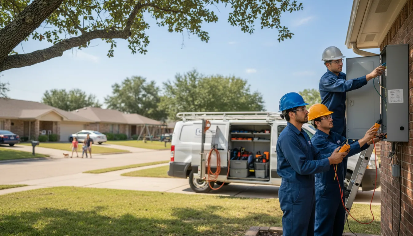 Certified electrician providing emergency electrical services in Como, MS